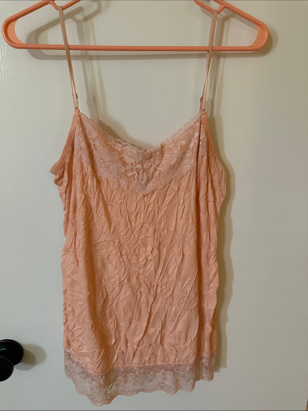 Maurices Peach Lace-Trim Camisole